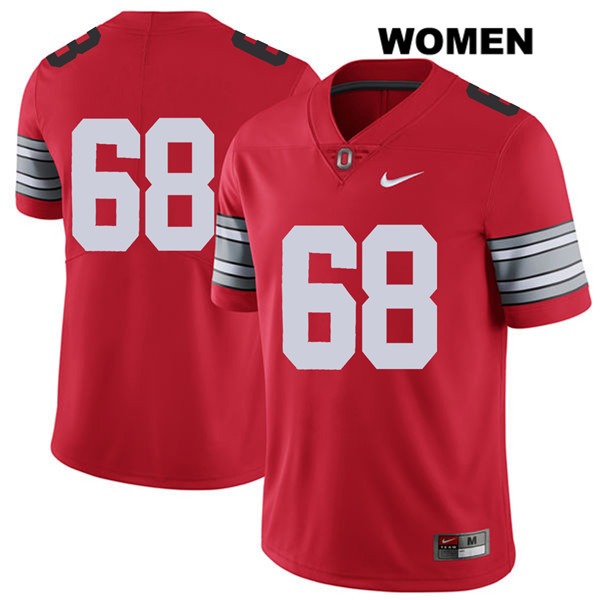 Ohio State Buckeyes Women's Zaid Hamdan #68 Red Authentic Nike 2018 Spring Game No Name College NCAA Stitched Football Jersey ZM19E28MD